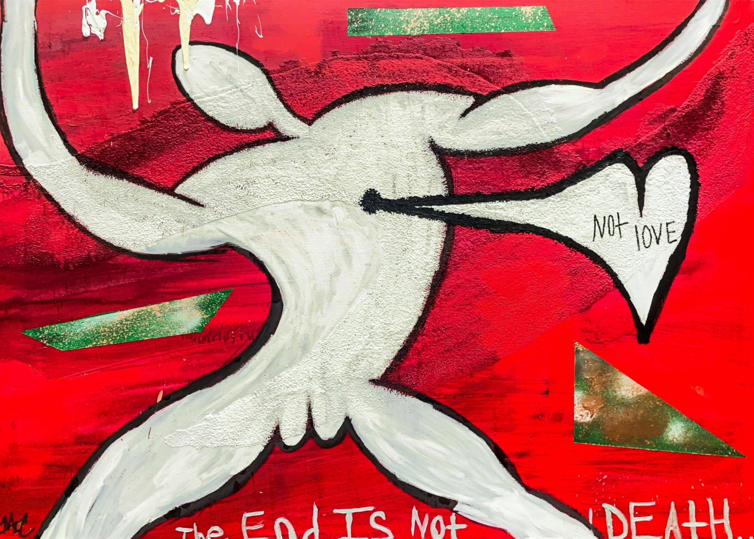 ONLY FEELING, 2023, Mixed media on canvas - 30 in x 40 in x 1.5 in
